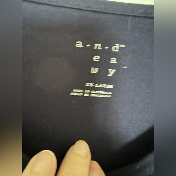 ‘a new day’ by Target navy & white striped 3/4” length sleeve top XXL - Picture 4 of 4